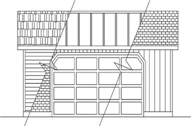 1-Bedroom, 624 Sq Ft Garage House Plan - 145-1823 - Front Exterior