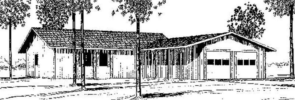 Front view of Small House Plans home (ThePlanCollection: House Plan #145-1830)