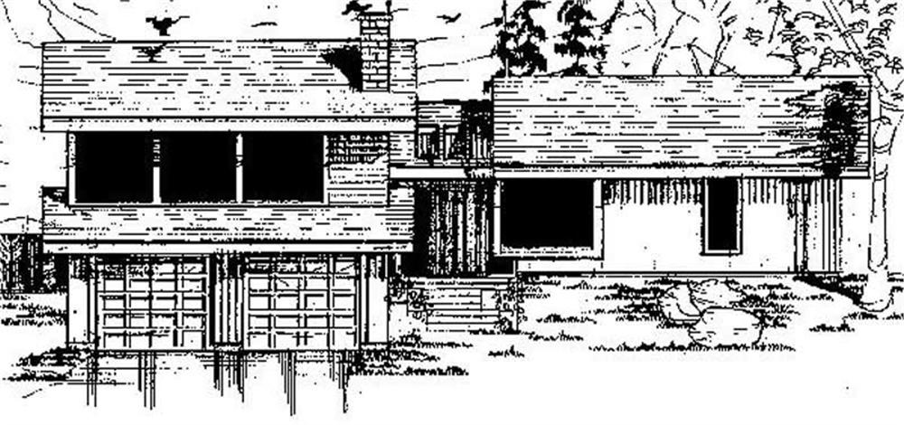 Front view of Traditional home (ThePlanCollection: House Plan #145-1846)