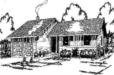 3-Bedroom, 1516 Sq Ft Small House Plans House Plan - 145-1860 - Front Exterior
