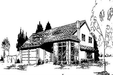 4-Bedroom, 2929 Sq Ft Contemporary House Plan - 145-1874 - Front Exterior