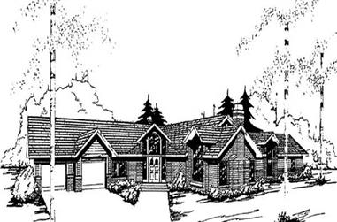4-Bedroom, 2487 Sq Ft Contemporary House Plan - 145-1883 - Front Exterior