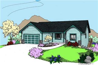 5-Bedroom, 2926 Sq Ft Contemporary House Plan - 145-1897 - Front Exterior