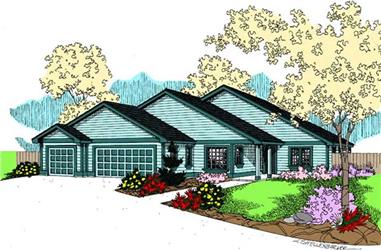 3-Bedroom, 1639 Sq Ft Contemporary House Plan - 145-1923 - Front Exterior