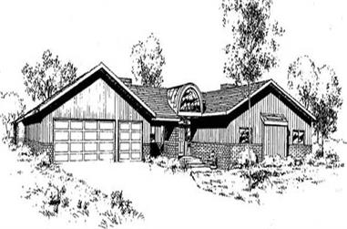 4-Bedroom, 2430 Sq Ft Contemporary House Plan - 145-1934 - Front Exterior