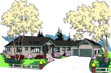 2-Bedroom, 2125 Sq Ft Contemporary House Plan - 145-1940 - Front Exterior