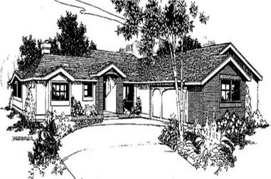 3-Bedroom, 1759 Sq Ft Contemporary House Plan - 145-1964 - Front Exterior