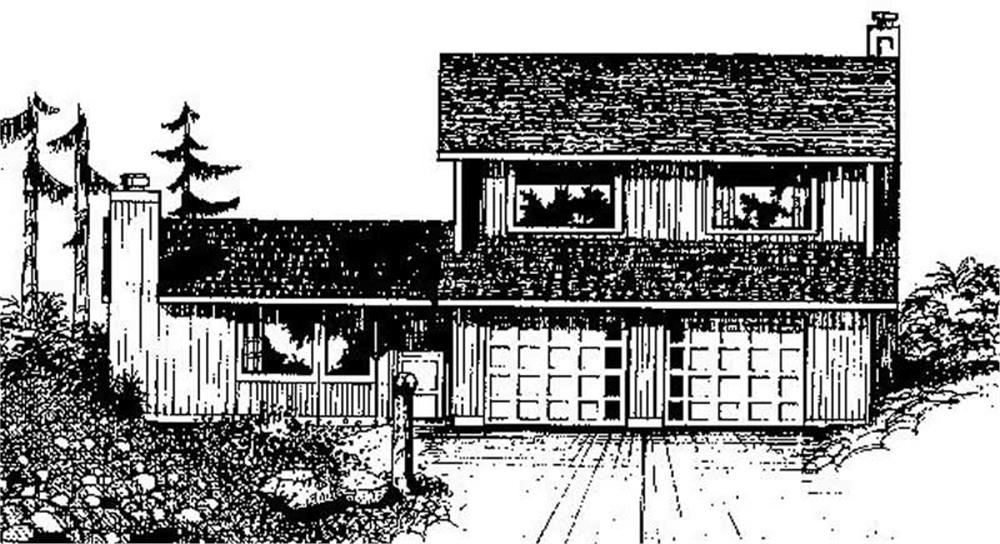 Front view of Traditional home (ThePlanCollection: House Plan #145-1973)