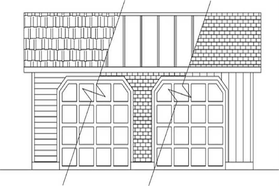 Front elevation of Garage home (ThePlanCollection: House Plan #145-1974)