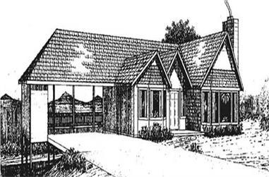 3-Bedroom, 1550 Sq Ft Vacation Homes House Plan - 145-2016 - Front Exterior