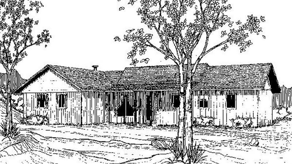 Front view of Small House Plans home (ThePlanCollection: House Plan #145-2030)