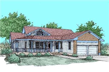 3-Bedroom, 2125 Sq Ft Prairie House Plan - 145-2042 - Front Exterior
