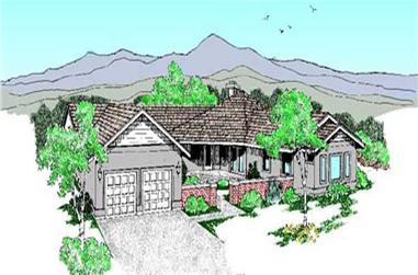 3-Bedroom, 2192 Sq Ft Ranch House Plan - 145-2047 - Front Exterior
