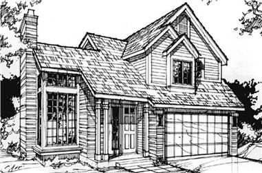 3-Bedroom, 1678 Sq Ft Country House Plan - 146-1007 - Front Exterior