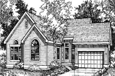 2-Bedroom, 1530 Sq Ft Country House Plan - 146-1051 - Front Exterior