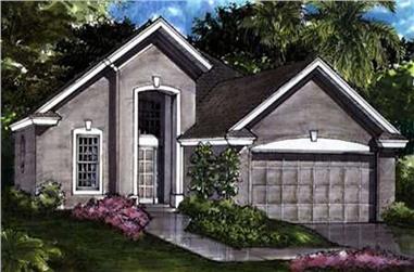 2-Bedroom, 1532 Sq Ft Contemporary House Plan - 146-1053 - Front Exterior