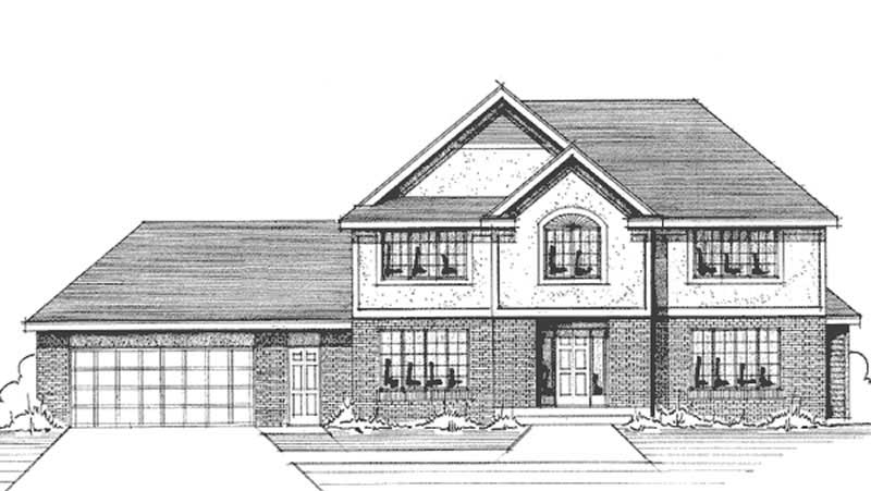 Colonial House  Plans  Home  Design  LS 97885 RE 21147