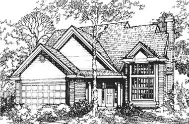 3-Bedroom, 1602 Sq Ft Cape Cod House Plan - 146-1065 - Front Exterior