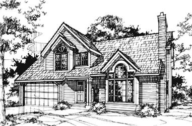 3-Bedroom, 2343 Sq Ft Country House Plan - 146-1067 - Front Exterior
