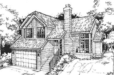 3-Bedroom, 1807 Sq Ft Country House Plan - 146-1069 - Front Exterior