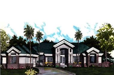 4-Bedroom, 4346 Sq Ft Contemporary Home Plan - 146-1094 - Main Exterior