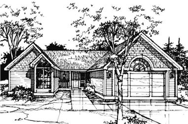 3-Bedroom, 1960 Sq Ft Country House Plan - 146-1128 - Front Exterior