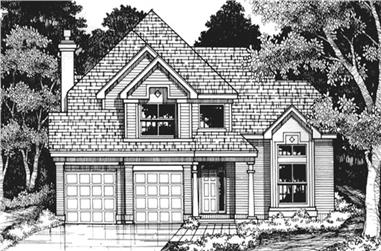 4-Bedroom, 2362 Sq Ft Country House Plan - 146-1191 - Front Exterior