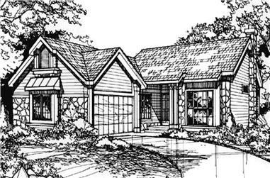 3-Bedroom, 1830 Sq Ft Country House Plan - 146-1291 - Front Exterior
