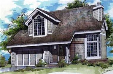 4-Bedroom, 1777 Sq Ft Country House Plan - 146-1323 - Front Exterior