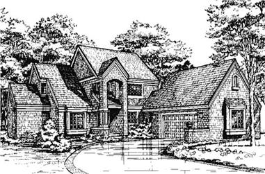 3-Bedroom, 2321 Sq Ft Country House Plan - 146-1330 - Front Exterior