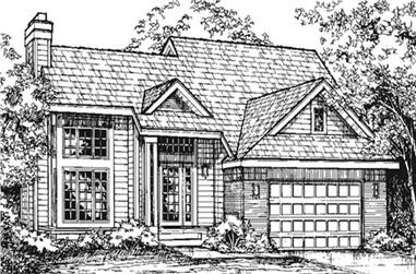 3-Bedroom, 2100 Sq Ft Cape Cod House Plan - 146-1334 - Front Exterior