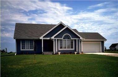2-Bedroom, 1452 Sq Ft Ranch House Plan - 146-1345 - Front Exterior
