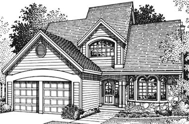 3-Bedroom, 2577 Sq Ft Country House Plan - 146-1348 - Front Exterior