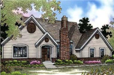 2-Bedroom, 2090 Sq Ft Country House Plan - 146-1350 - Front Exterior