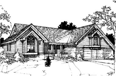 3-Bedroom, 2004 Sq Ft Country House Plan - 146-1363 - Front Exterior
