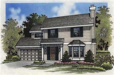 4-Bedroom, 1616 Sq Ft Country House Plan - 146-1373 - Front Exterior