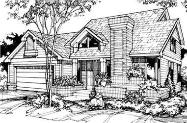 3-Bedroom, 2400 Sq Ft Cape Cod House Plan - 146-1400 - Front Exterior