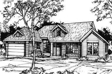 3-Bedroom, 2217 Sq Ft Country House Plan - 146-1409 - Front Exterior