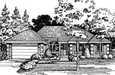 3-Bedroom, 2226 Sq Ft Country House Plan - 146-1427 - Front Exterior