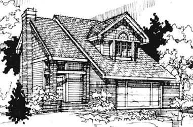 3-Bedroom, 1716 Sq Ft Country House Plan - 146-1450 - Front Exterior