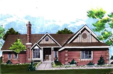 3-Bedroom, 2816 Sq Ft Ranch House Plan - 146-1460 - Front Exterior
