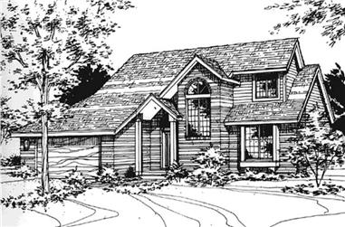 3-Bedroom, 2210 Sq Ft Contemporary House Plan - 146-1474 - Front Exterior