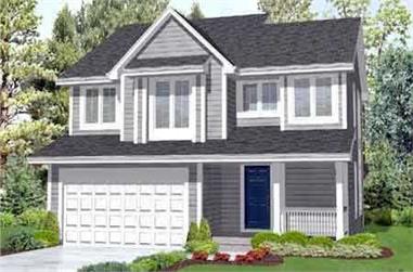 3-Bedroom, 1790 Sq Ft Country House Plan - 146-1512 - Front Exterior