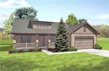 3-Bedroom, 1910 Sq Ft Ranch House Plan - 146-1532 - Front Exterior