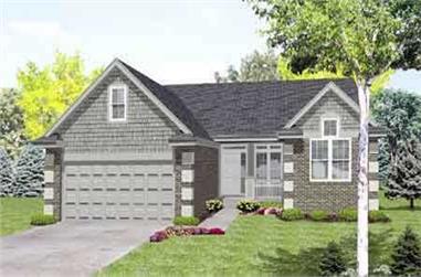 3-Bedroom, 1725 Sq Ft Country House Plan - 146-1550 - Front Exterior