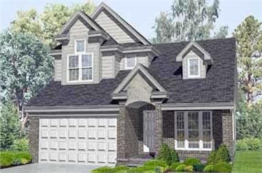 3-Bedroom, 1743 Sq Ft Country House Plan - 146-1555 - Front Exterior
