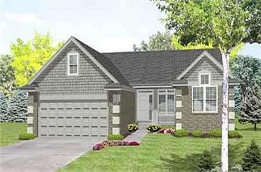 2-Bedroom, 1725 Sq Ft Country House Plan - 146-1560 - Front Exterior