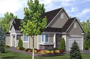 3-Bedroom, 1871 Sq Ft Contemporary House Plan - 146-1577 - Front Exterior