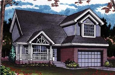 3-Bedroom, 1820 Sq Ft Country Home Plan - 146-1623 - Main Exterior