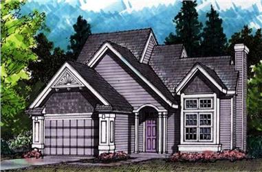 3-Bedroom, 1633 Sq Ft Cape Cod House Plan - 146-1629 - Front Exterior